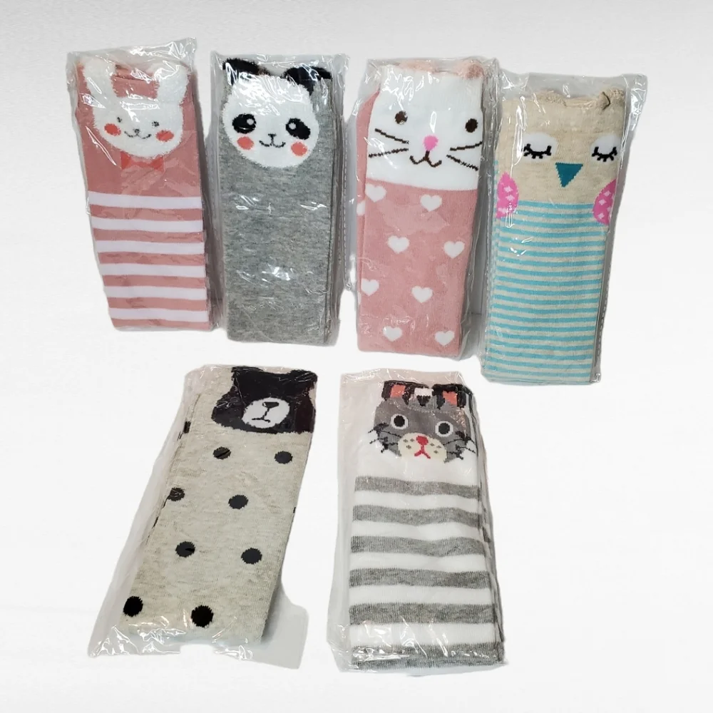 Girls Knee High Socks 6 Pack